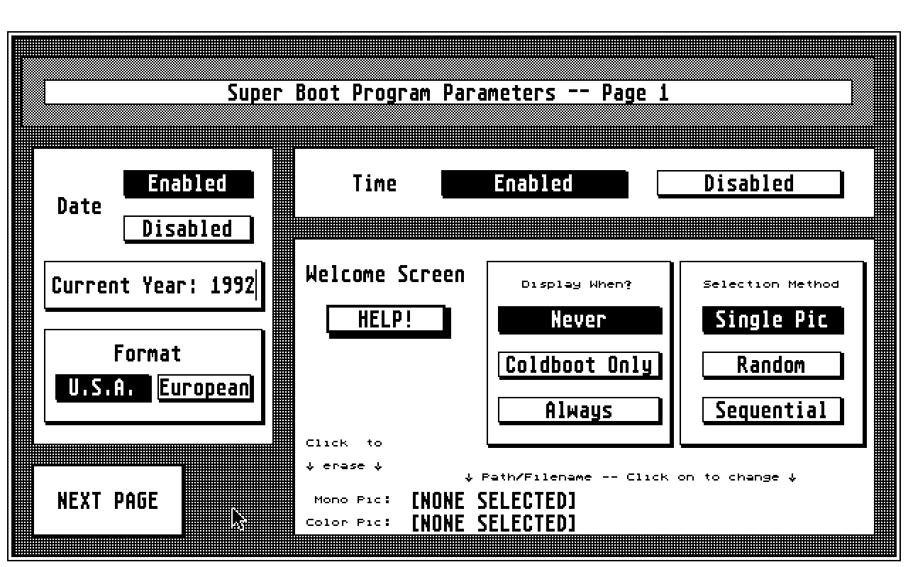 Super Boot atari screenshot